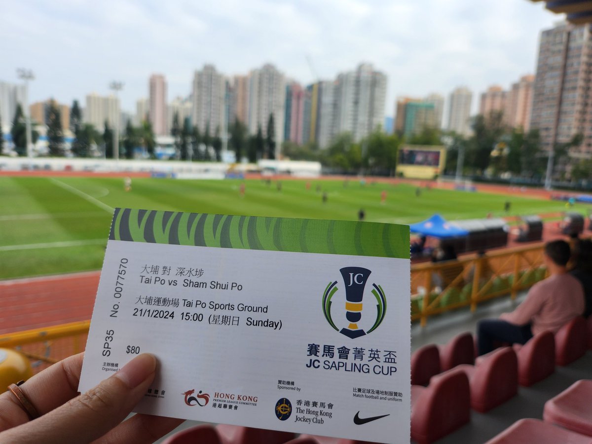 christie_1122's tweet photo. Ways to support #hkfootball
But it's my fault to arriving 2 mins late.. apparently there's an OG within the opening minute.
26' Taipo 2:0 Sham Shui Po #HKPL #SaplingCup https://t.co/xGVGKQuDNu