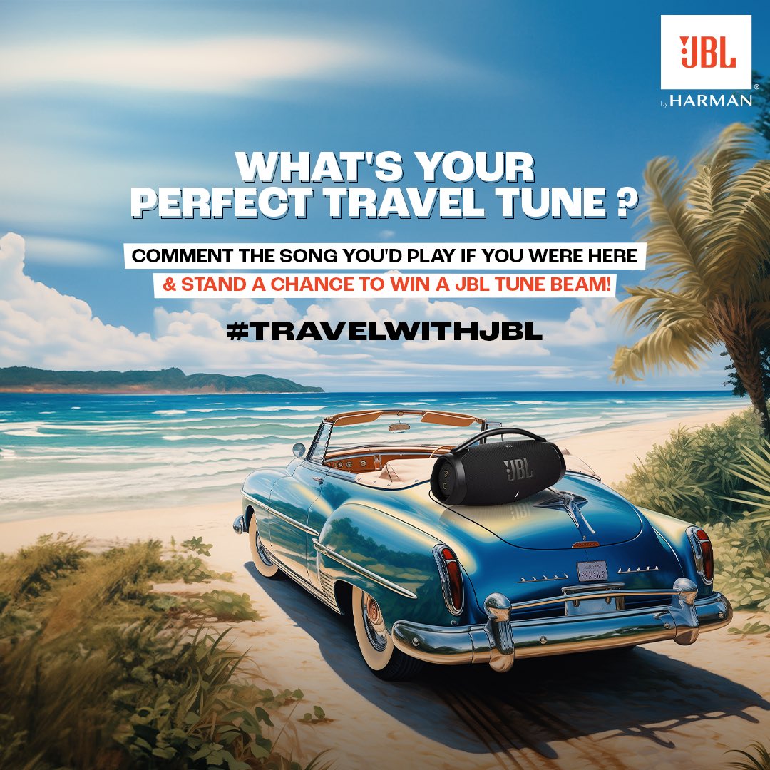 JBLSoundIn's tweet photo. #Contest Pls RT
Celebrate National Tourism Day and win a JBL Tune Beam to elevate your adventures.

T&amp;C:
✈️ Comment the song you would listen to if you were in this destination
✈️ Use #TravelWithJBL and tag @jblindia in your comment
✈️ Tag your travel buddy

#ContestAlert https://t.co/I5NrrKkD0F