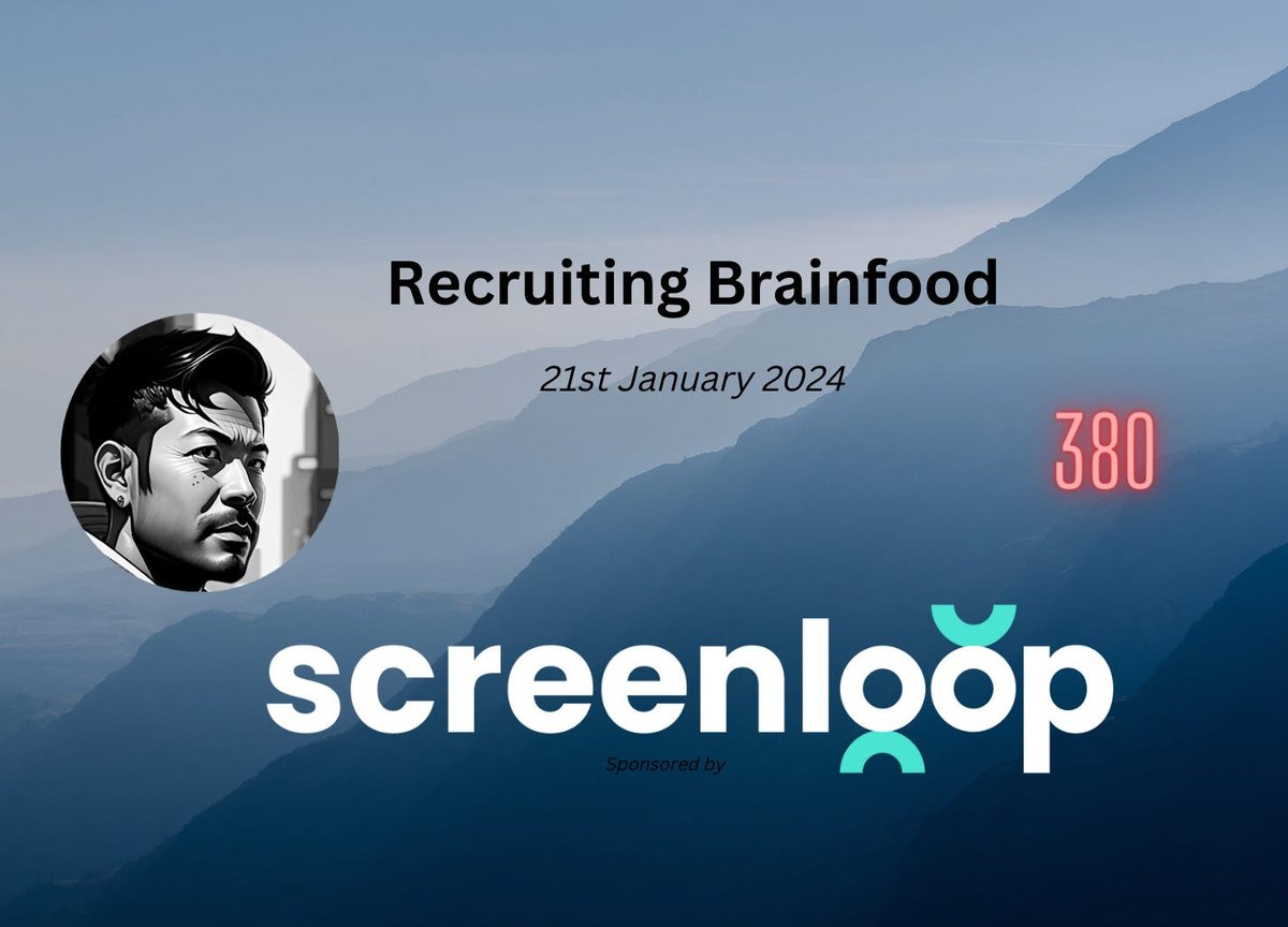 HungLee's tweet photo. Recruiting Brainfood - Issue 380
https://t.co/f82V32d8DP

LinkedIn X-ray dead or dying, no good way to do layoffs and 'Recruiter' one of LinkedIn's top 25 fastest growing jobs? All this and other sensations in the world of recruitment https://t.co/kRgqKI6EwM