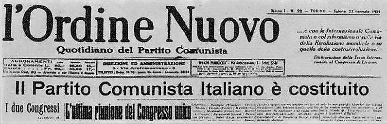 Un pezzo della storia italiana, non solo della sinistra. Sarebbe bene ricordarlo, ogni tanto... Livorno, 21 gennaio 1921