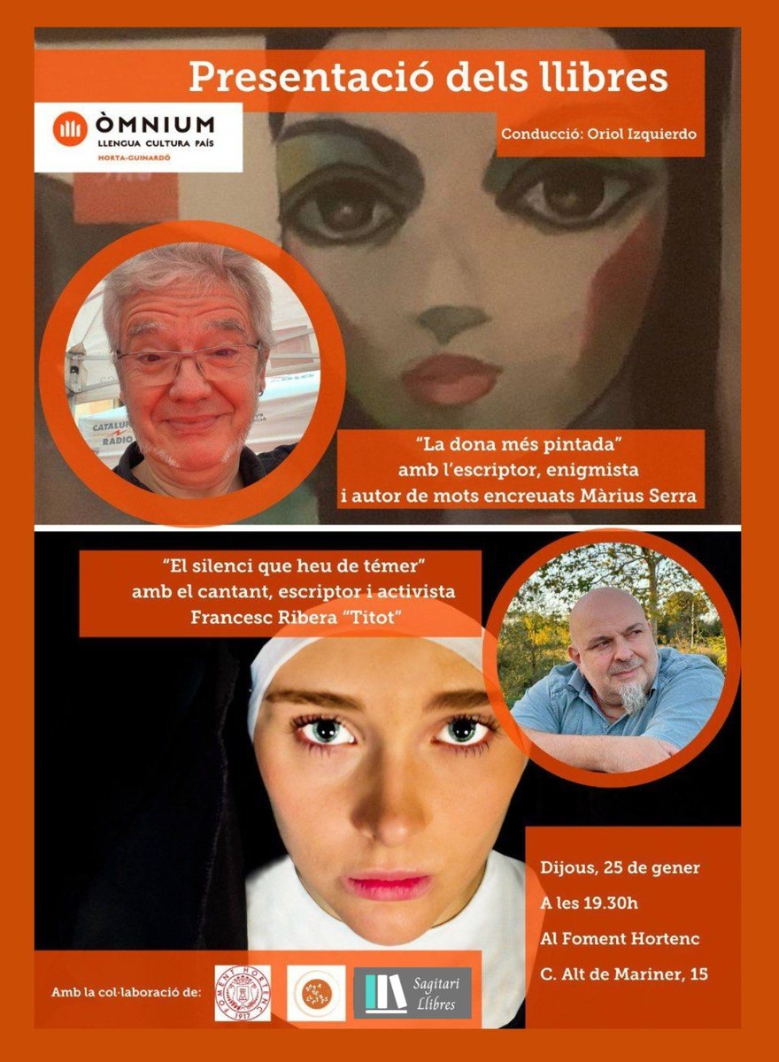 Això serà dijous que ve, i Sopa de Lletres hi serà, amb <a href="/oriolil/">Oriol Izquierdo 🎗️</a>, al costat del client i amic <a href="/mariusserra/">Màrius Serra</a>.