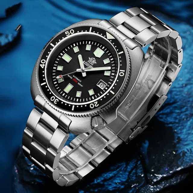 dcouragos's tweet photo. Diving Men's Classic Luminous Sapphire Steel Mechanical Watch 😍😘😎https://t.co/S5JSuB7hBa 

#watches #elegance #Mensfashion #fashion #fashionstyle #FashionWeek #FashionModel #fashionstyle #Fashionista #Motivation #Toronto #Sydney #NewYork #TrendingHot https://t.co/e9MRFrKc2r