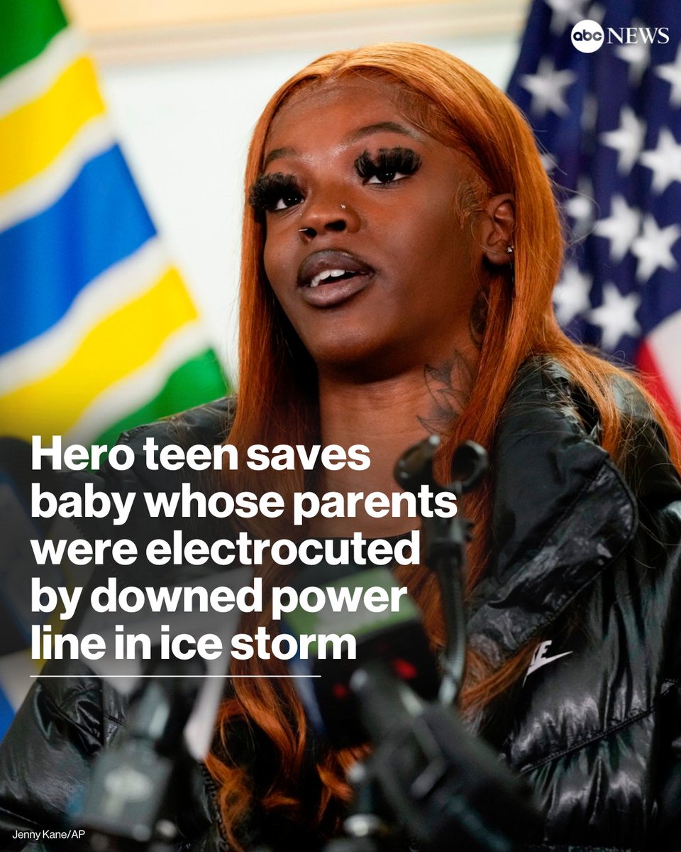 'I didn't know what to think. It just all happened so fast.' Majiah Washington, 18, is being hailed as a hero for putting herself in danger to help save the life of a 9-month-old baby whose family was electrocuted by a downed power line. trib.al/hoh4lG0