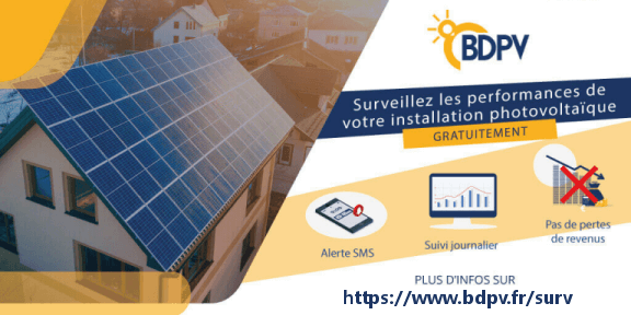 bdpvfr's tweet photo. Nouveauté BDPV : 
Récupération automatique de la production #Photovoltaïque des installations avec onduleurs @HuaweiSolar 
Pour recevoir gratuitement des alertes en cas de panne et obtenir le rapport de performance de son installation photovoltaïque.
https://t.co/9tKOGyG6HC https://t.co/N1pJ1E4Xtm