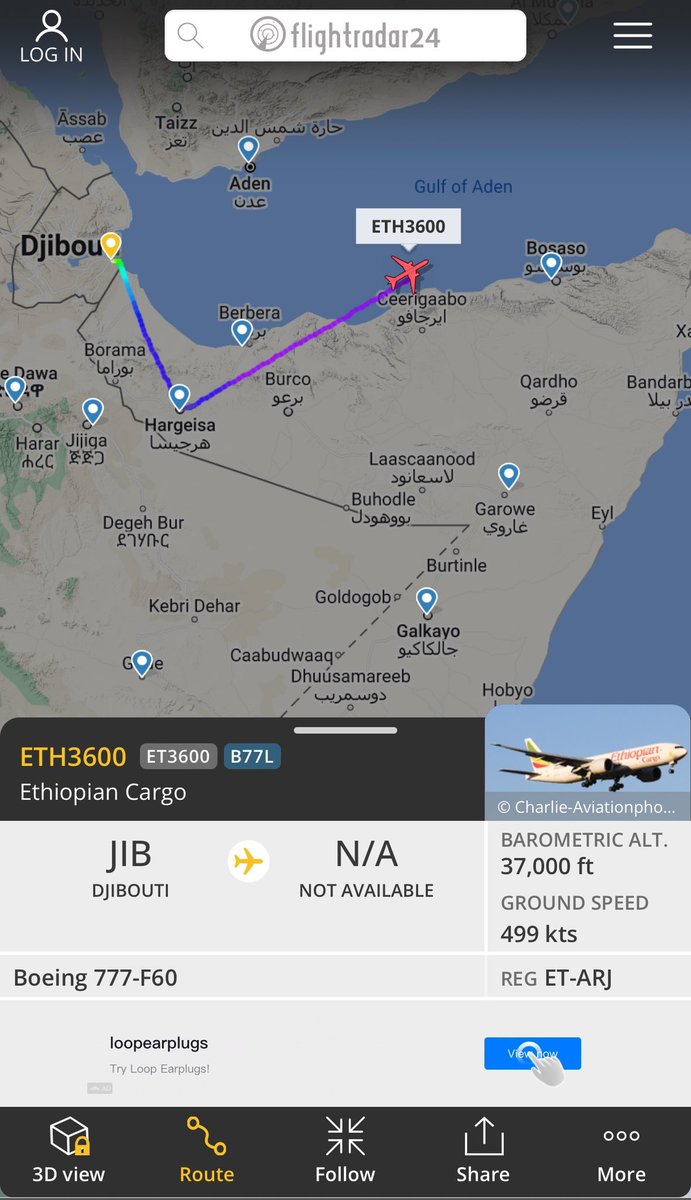 BREAKING NEWS: Somali Civil Aviation Authority (SCAA) denies an Ethiopian cargo plane from landing at Hargeisa airport! It’s reported that the aircraft did not disclose information about its cargo. 

Aircraft appears to now be heading to the UAE! 

Story is still developing! Stay…