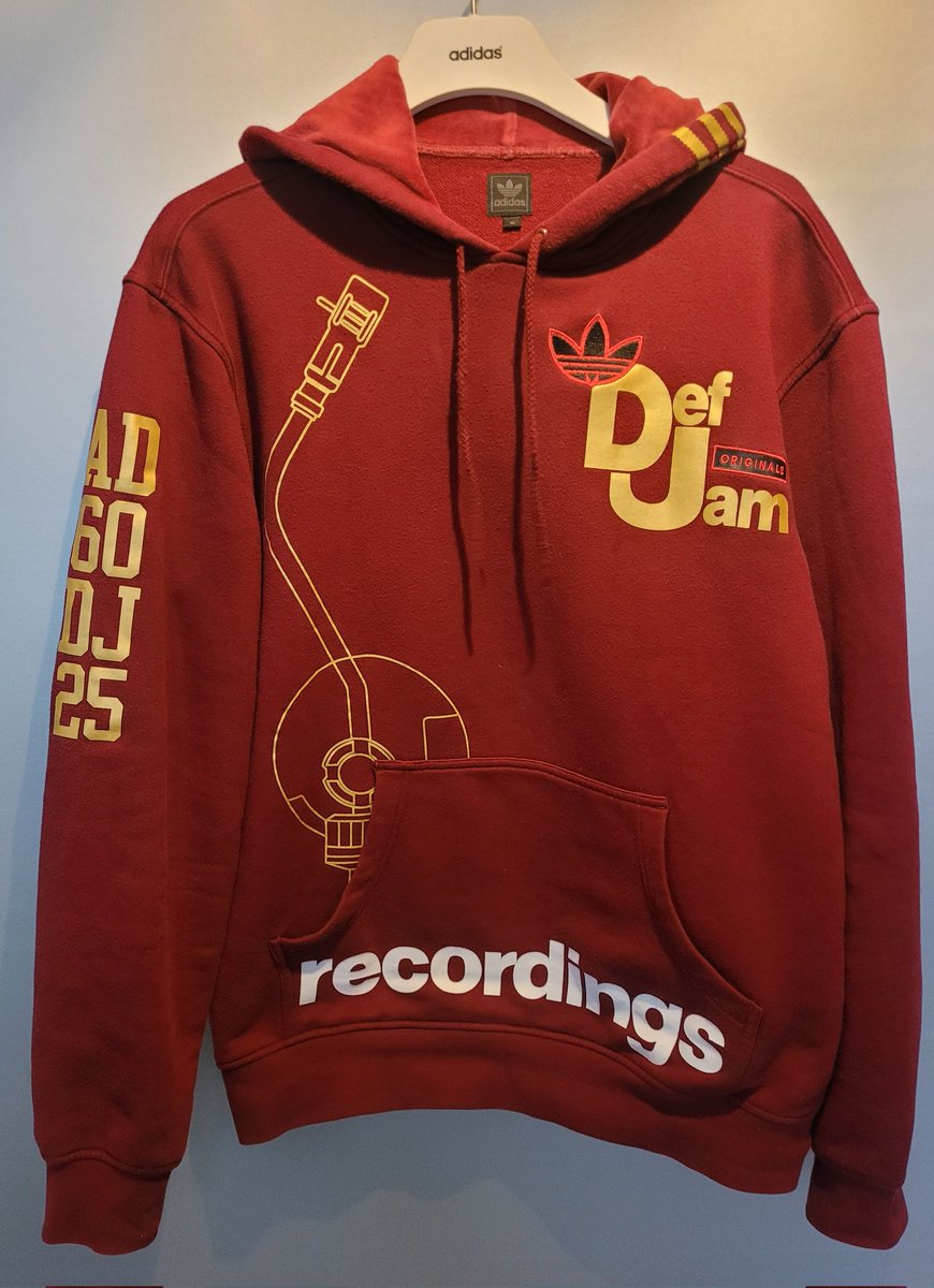 Adidas Def Jam Recordings hoodie. Love the the soft velvet inside of the hood.