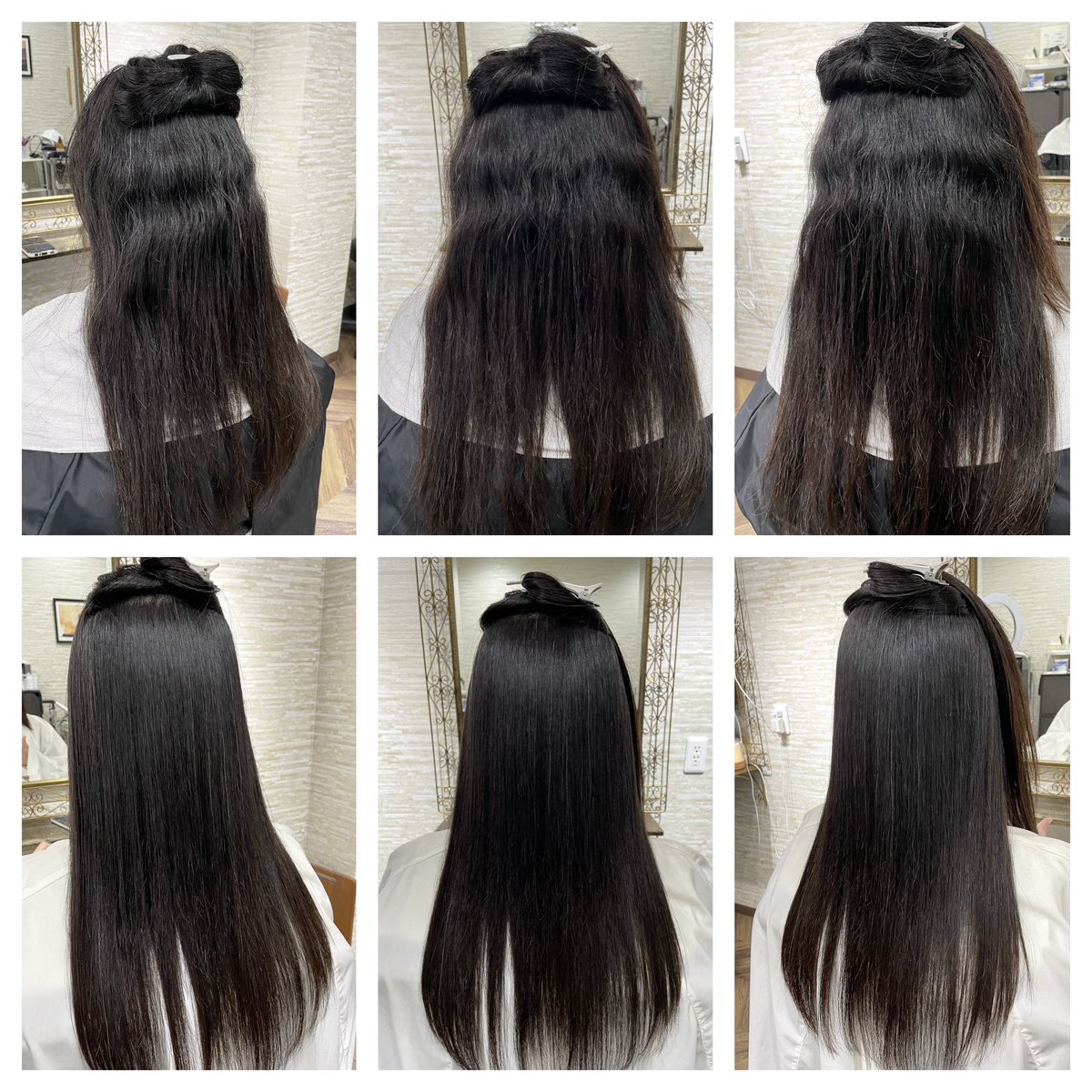 1年ぶりのストレート✨
ちょっと間が空き過ぎて大変になっていましたがしっかりキレイにさせてもらいました。この位の強さの方ですとベストは4ヶ月周期。ギリギリ引っ張って6ヶ月位って所です。