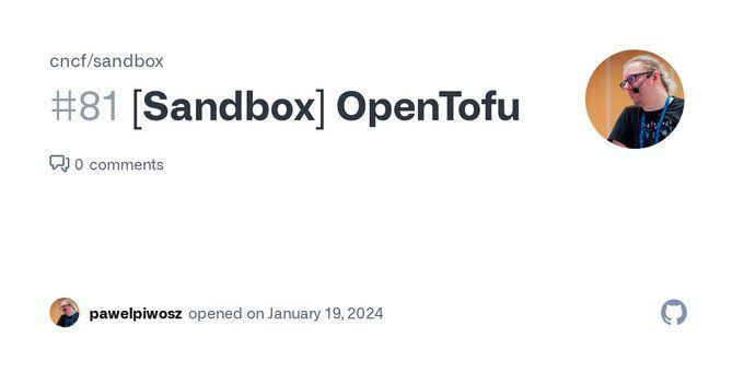 Glad to see #OpenTofu applying to join the CNCF as a sandbox project! This joins the important milestone just a week ago of @OpenTofuOrg reaching its first GA release @linuxfoundation. Catch up on the updates on the #Terraform #IaC #opensource fork here: horovits.medium.com/67ead3b61164#4…