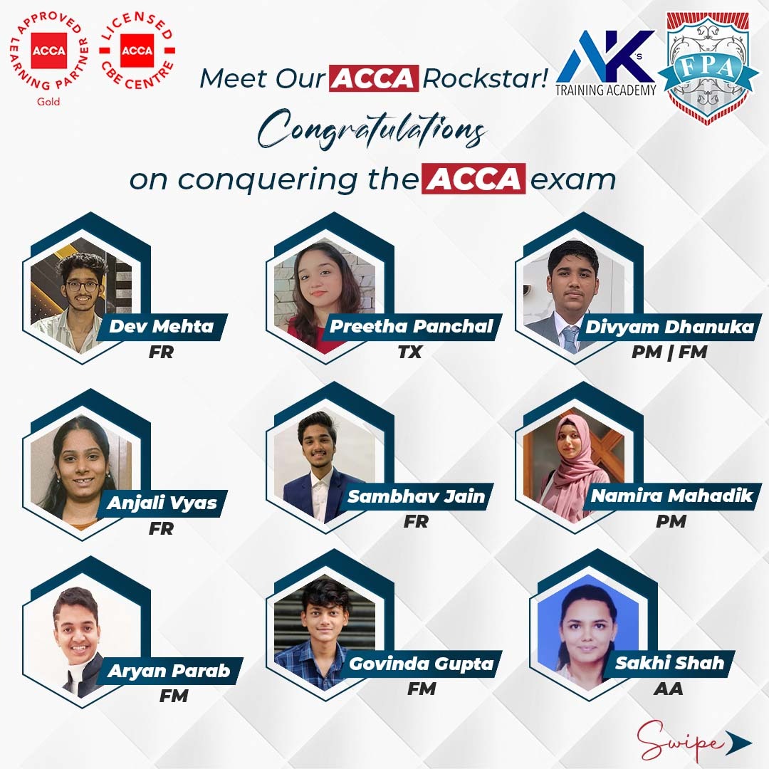 fpaedutech's tweet photo. 1/2
Celebrating success and excellence!
Congratulations to our brilliant ACCA students on conquering their exams.
@KirtanShahCFP, @ACCAOfficial, @zaheersayed83
& @ACCAIndia
#ACCAResults #ACCAGlobal #ACCAMember #ACCAQualified #ACCA https://t.co/bv1u8UQ4Xl