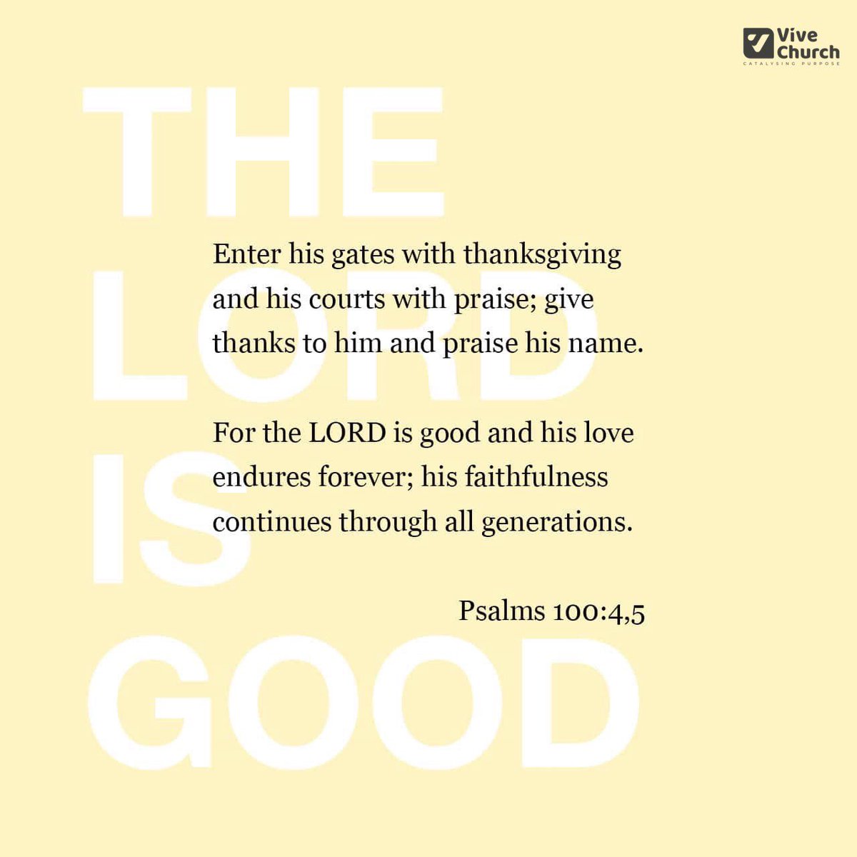 Prayer is worship. When you worship God with gladness and thanksgiving, you enter into His courts. 

#WhileHePrayed 
#thevivenation