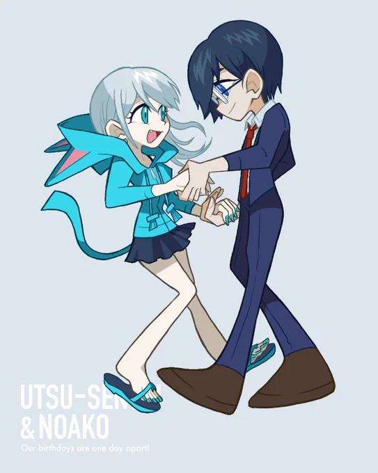 誕生日が1日違いらしいので急いで描きました 鬱先生明日おめでとうの意味も込めて ウーツ姫めちゃ好きなんですよね。