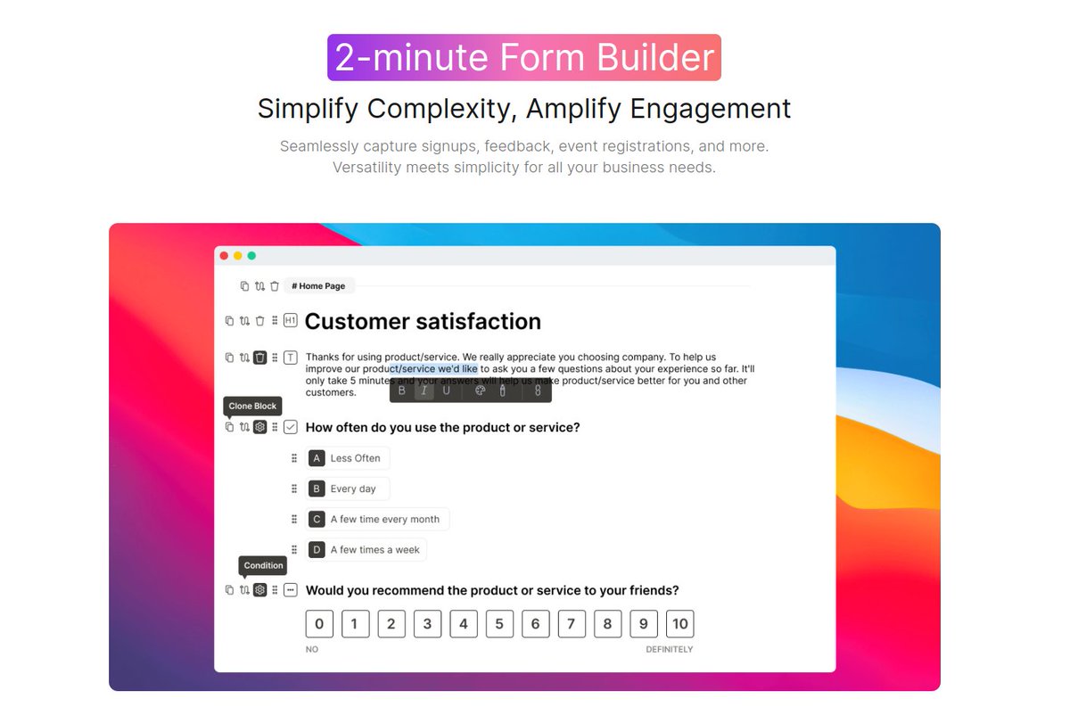 letmefix_io's tweet photo. 2-minute form builder! Simplify Complexity, Amplify Engagement.

Letmefix Forms ✨💫

https://t.co/Jcu9AVICRe https://t.co/xwRnf2itwQ