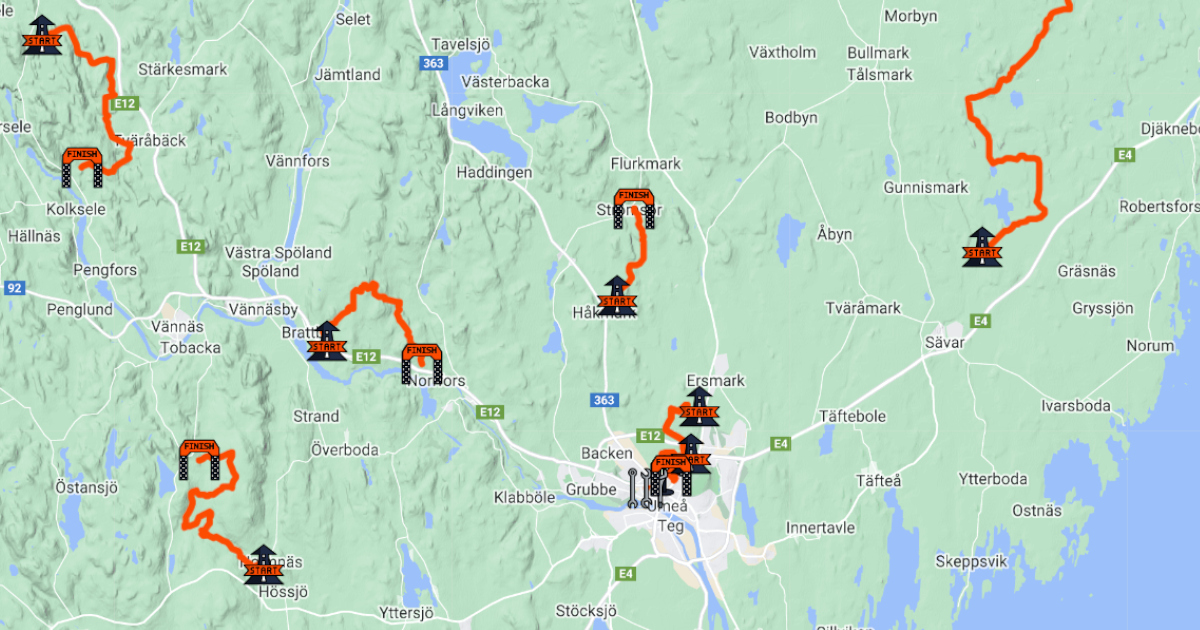 The Google Earth Map about the second event of 2024 #WRC #RallySweden is out (made in <a href="/dim_ISAM/">Dim'It</a> ) ► bit.ly/3snAuMw