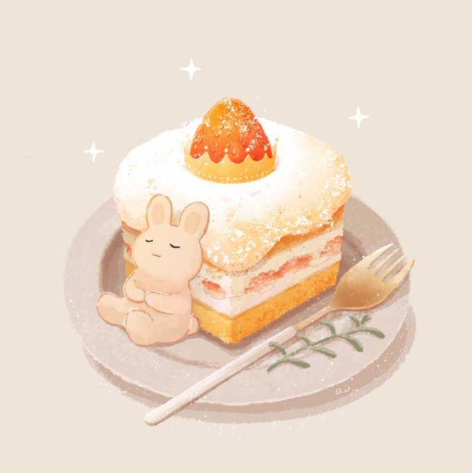 「座る ショートケーキ」のTwitter画像/イラスト(新着)
