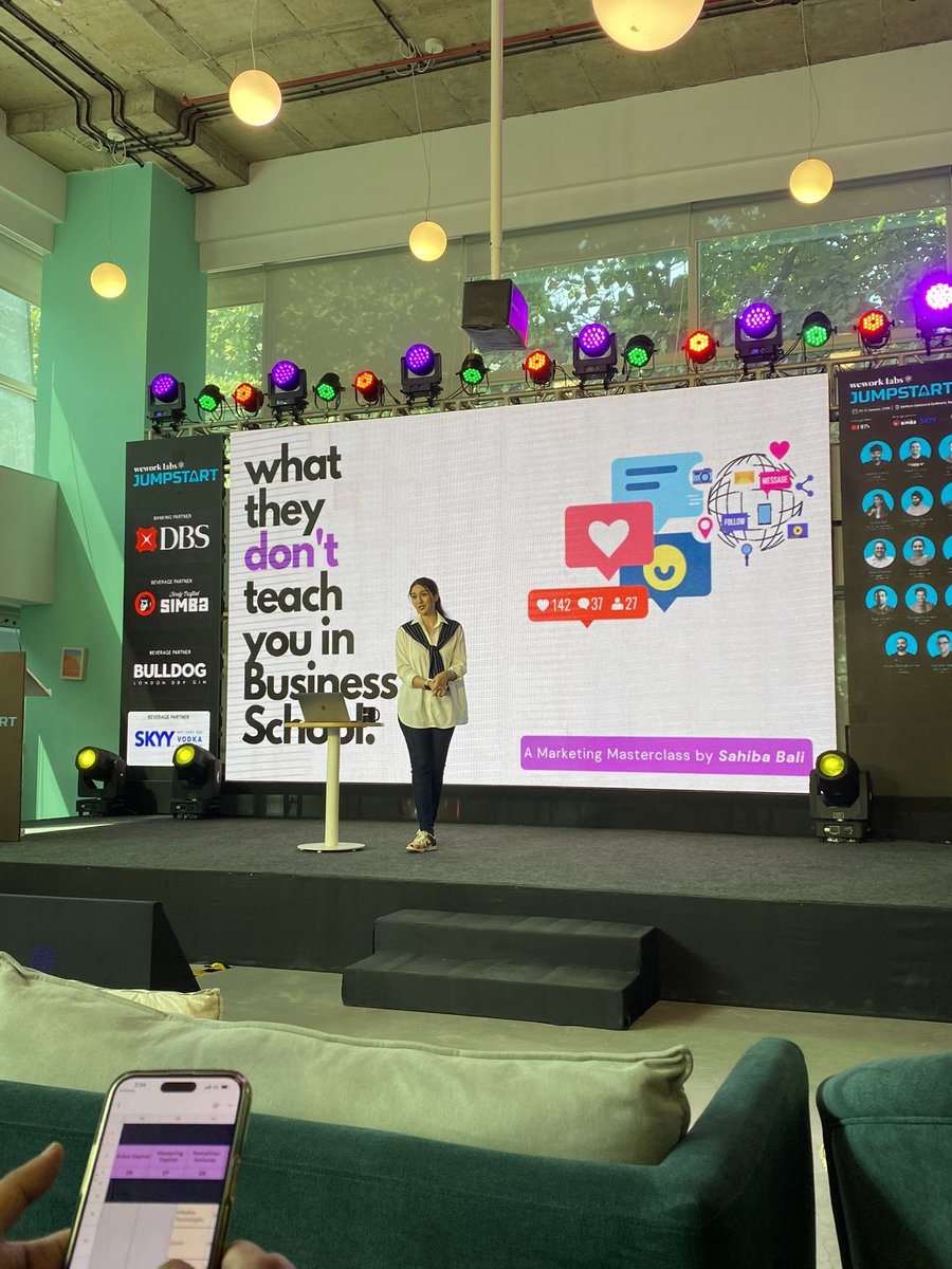 Rohit Kumar🇮🇳 (@rohit_bond007) on Twitter photo Amazing Marketing Masterclass by Sahiba Bali…👏
<a href="/WeWorkIndia/">WeWork India</a> #jumpstart2024 #startups #wework Amazing Marketing Masterclass by Sahiba Bali…👏
<a href="/WeWorkIndia/">WeWork India</a> #jumpstart2024 #startups #wework