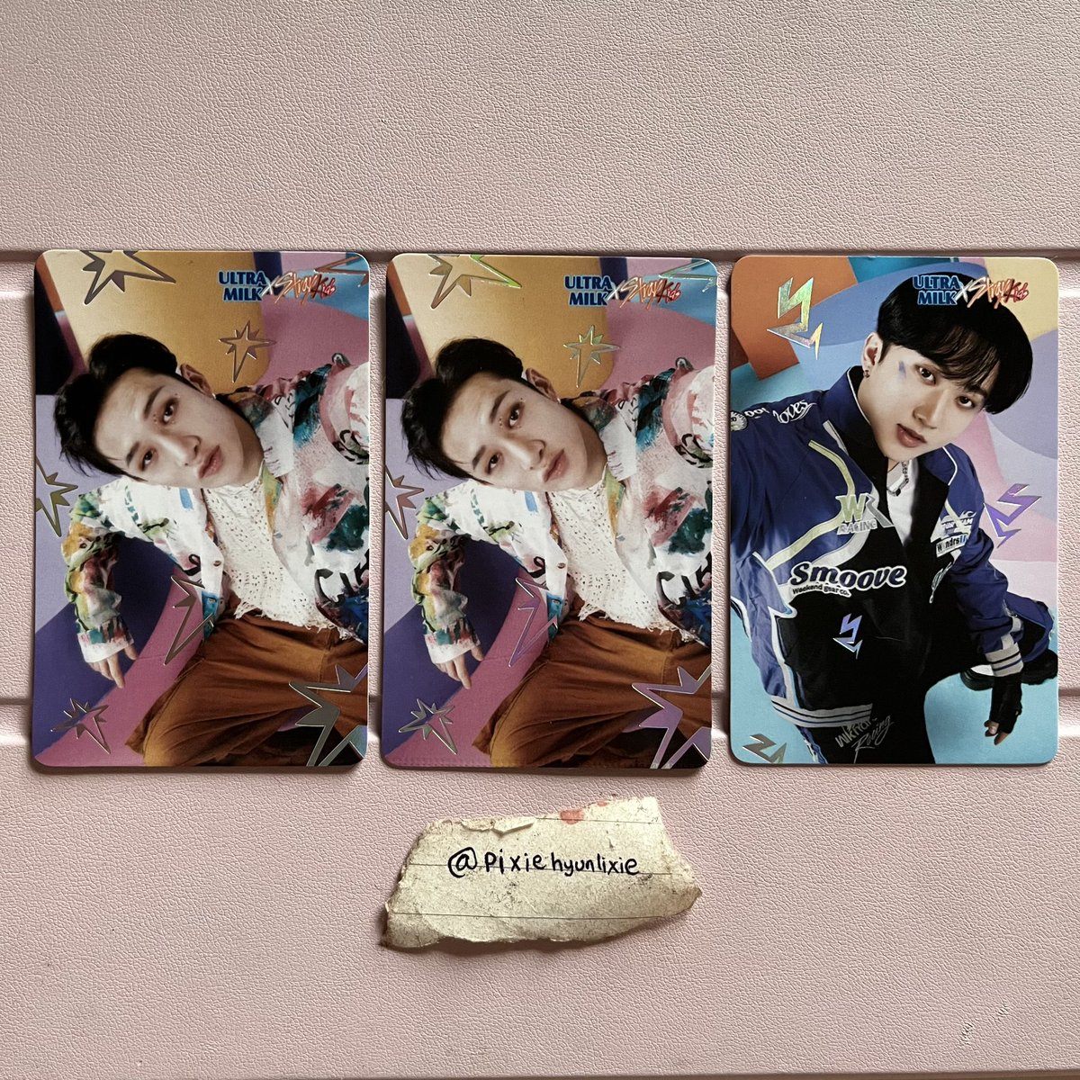 wtt / want to trade
STRAY KIDS

pc ultra milk skz

have: 2 bangchan element  / 1 changbin element
want: lino / hyunjin / felix / seungmin / i.n element

dom bekasi