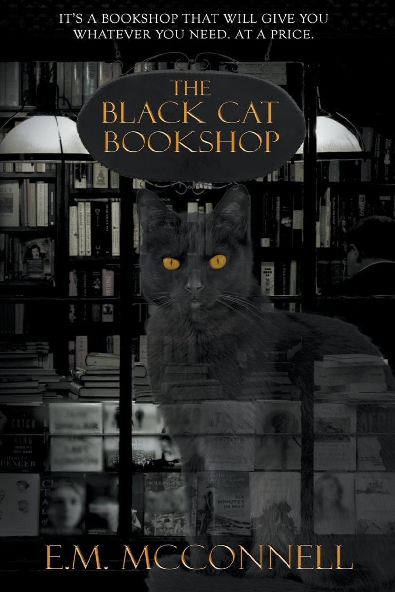 Happy Publication Day @McconnellEryn for The Black Cat Bookshop! This book was a 5⭐ read for me and very thought provoking about what we would give to be able to have our desires. I'm obsessed with the cats eyes on the cover 😍 #HappyPublicationDay 📖🧡