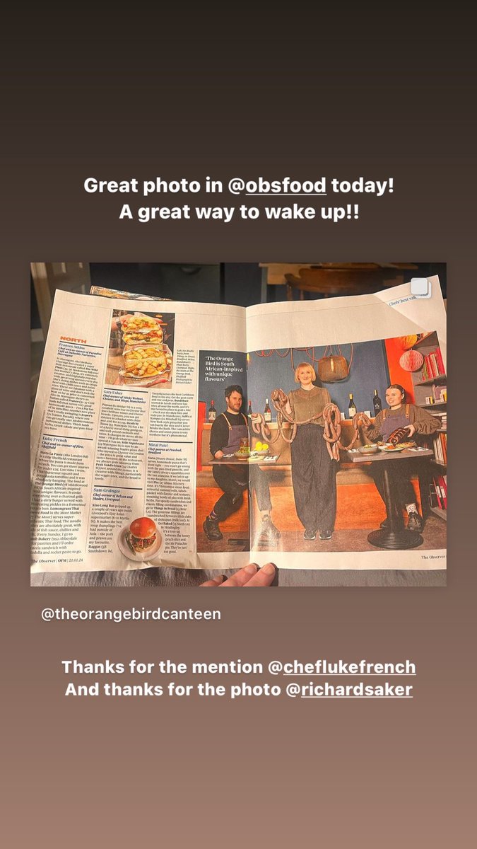 Thanks for the mention in <a href="/ObsFood/">The Observer Food</a> <a href="/cheflukefrench/">Luke French</a> and we absolutely love this photo!! #boerewors #sheffieldrestaurant #southafricanfood