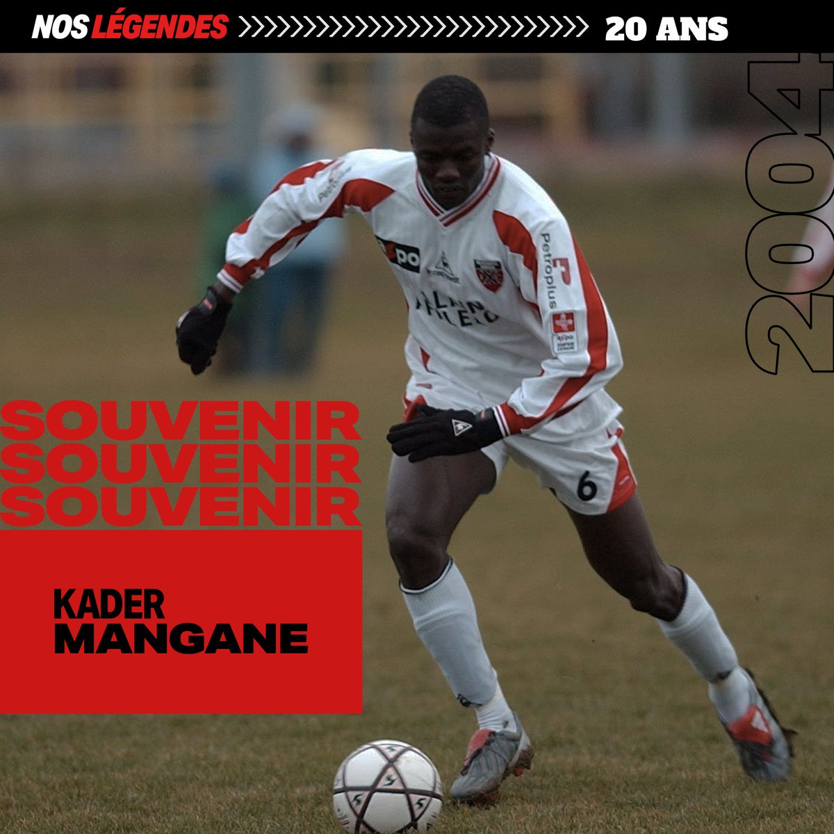 𝐒𝐎𝐔𝐕𝐄𝐍𝐈𝐑 🔙
Dieses Foto zeigt den damals 20-jährigen Kader Mangane im Januar 2004. Der kräftige und schnelle Senegalese trug von 2001 bis 2007 das Trikot von Neuchâtel Xamax.  

Foto: <a href="/arcinfo/">ArcInfo.ch</a>

#NosLégendes #SangRougeNoir #KaderMangane