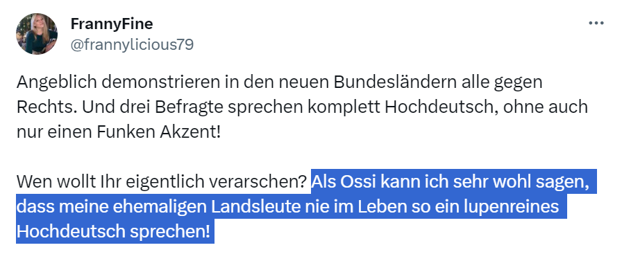 Breaking news: <a href="/frannylicious79/">FrannyFine</a> hat das zentrale Indiz, warum Demos gegen Rechts nur eine mediale Inszenierung sind!😱 #wirres #realsatire #rechtsdreh
