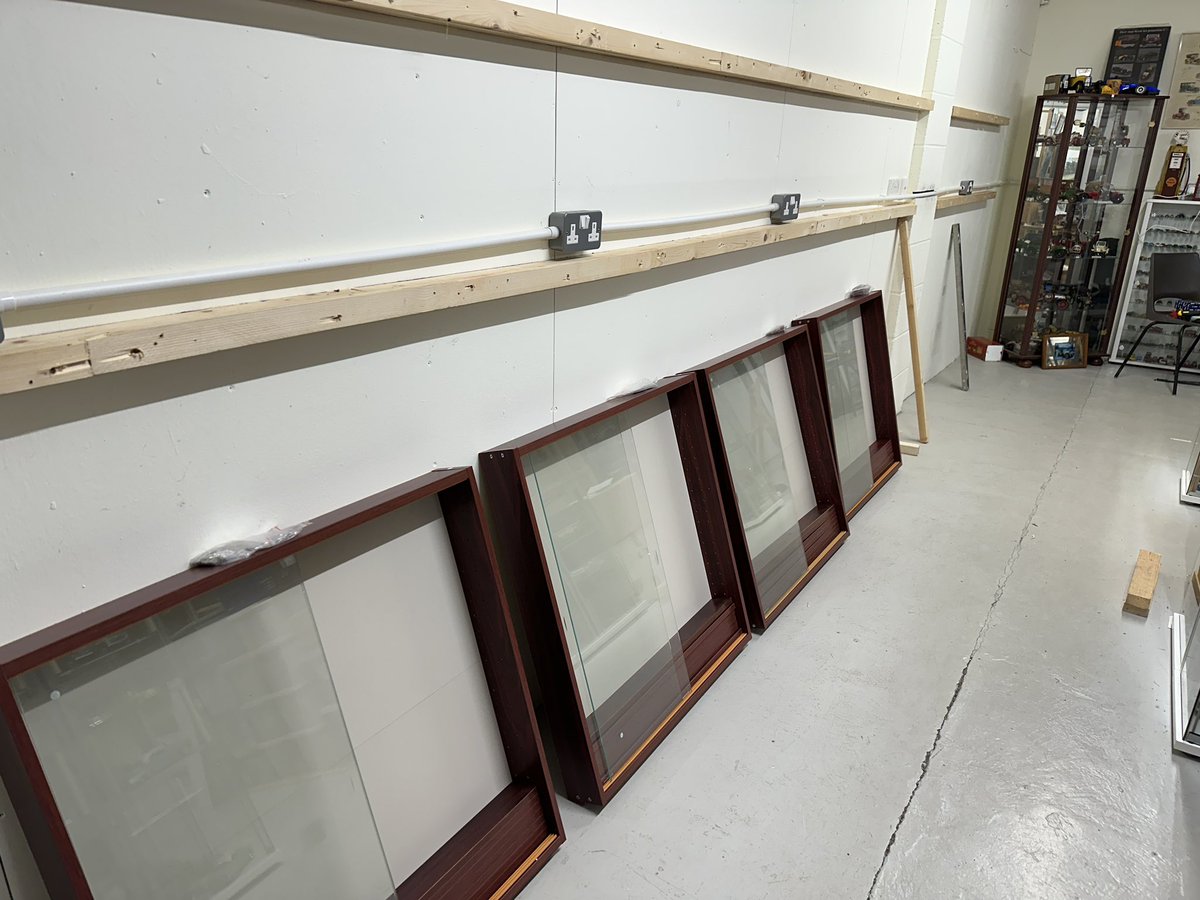 Not often I get involved in building 14 flat-pack cabinets - part of the fun of being Chair of Trustees in a model car museum….