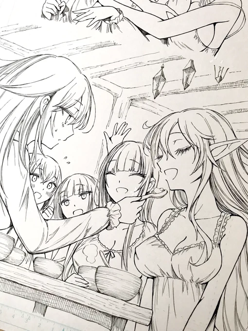 「魔女と暮らす迷いの森」2巻発売中✨
レストランで働く女の子たち 