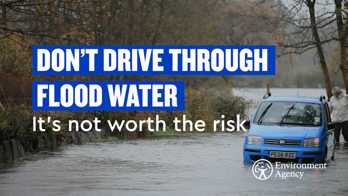 Heavy rain brought by #StormIsha may lead to flooding in some areas of the country. ❗Don’t be tempted to drive through flood water 🚗Vehicles create waves which can flood nearby properties and harm pedestrians Check your flood risk before travelling: gov.uk/check-flooding