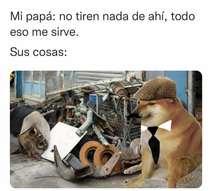 Buenos días, y a poco no #SuelePasar que los papás son acumuladores potenciales y no dejan que les toquen nada...😁 Que tengas un súuuuper domingo!! 😃💫 #FelizDomingo