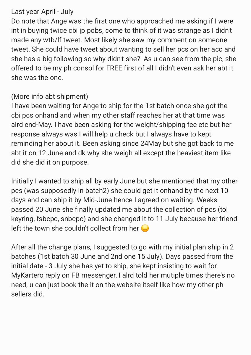 hedge_hog09's tweet photo. (exposing thread - irresponsible seller ; potential scammer) 

@myouimn1997
gcash : 09053146603

This transaction took a toll on me,not just financially, but also mentally. It took me months to realize and seethings clearer. I am an SG based buyer who had a transaction with Ange https://t.co/iGJBLm1T97