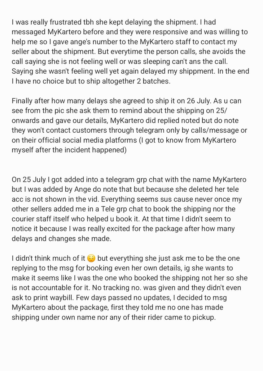 hedge_hog09's tweet photo. (exposing thread - irresponsible seller ; potential scammer) 

@myouimn1997
gcash : 09053146603

This transaction took a toll on me,not just financially, but also mentally. It took me months to realize and seethings clearer. I am an SG based buyer who had a transaction with Ange https://t.co/iGJBLm1T97
