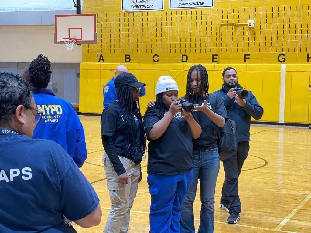 NYPDCommAffairs's tweet photo. Yesterday, our @NYPDSchools @Options_nyc photography participants were putting their new learned skills to work at our annual @NYPDQueensSouth @NYPDnews vs veterans basketball wheelchair game! https://t.co/rvB3zArjV7