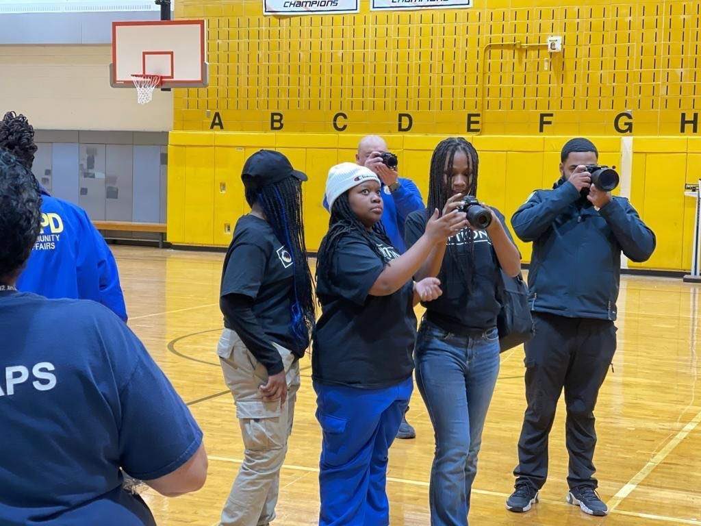 NYPDCommAffairs's tweet photo. Yesterday, our @NYPDSchools @Options_nyc photography participants were putting their new learned skills to work at our annual @NYPDQueensSouth @NYPDnews vs veterans basketball wheelchair game! https://t.co/rvB3zArjV7