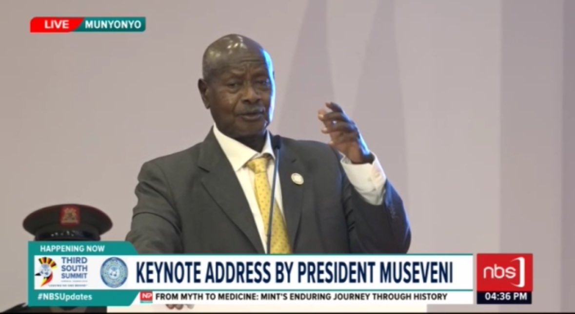 H.E. @KagutaMuseveni: Uganda has one of the lowest inflation rates in the world, 2.3%. In other parts of the world, they are crying. The only problem we have is imported inflation through fuel but soon, we are going to get rid of that one also.

 #G77ChinaSummitUg24 #NBSUpdates