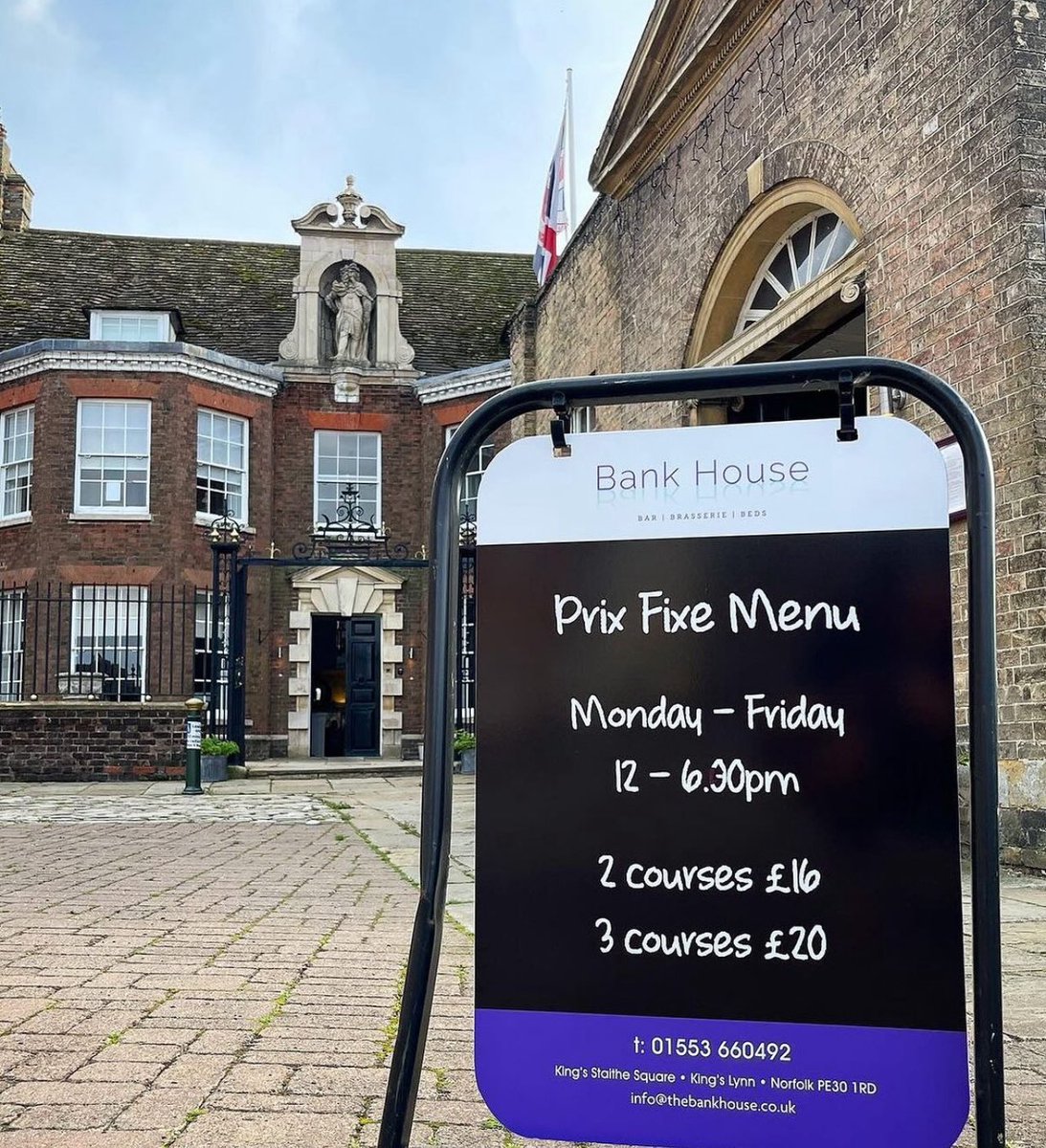 Prix Fixe returns tomorrow - enjoy a fabulous lunch at a super price - call 01553 660492 to book.