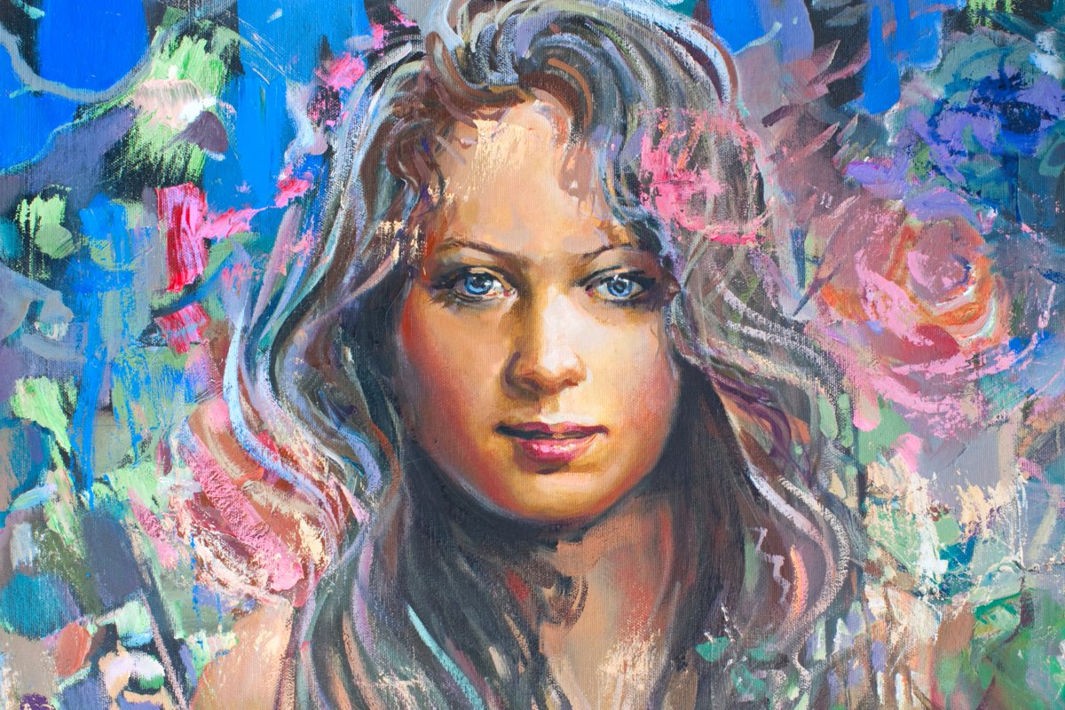 ludmilakubski's tweet image. &quot;A visual dialogue unfolds on this canvas, where the artist communicates with viewers through a language of colors and forms. #VisualDialogue #CanvasCommunication&quot;