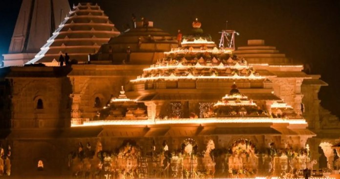 NewsAlgebraIND's tweet photo. BIG - Superstar Pawan Kalyan lands in Ayodhya & said "Ram Mandir is a long-cherished dream of the people and after 500 years, it is finally coming into reality, we are very happy" ❤️🔥

Several celebrities including Mohanlal, Chiranjeevi, Allu Arjun, Prabhas, Jr NTR and Rajinikanth among others are expected to attend the ceremony from the South film industry.
