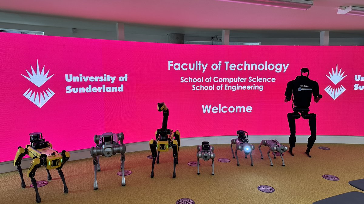 Robots..... Faculty of Technology, <a href="/sunderlanduni/">University of Sunderland</a> #ai #artificalintelligence #Engineering #computerscience #Robotics
