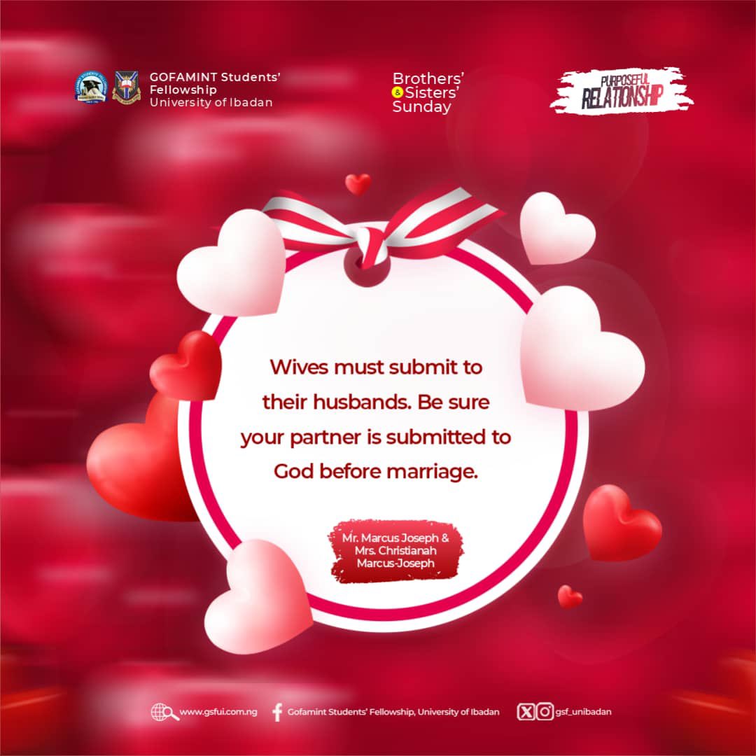 gsf_unibadan's tweet photo. Today was our Relationship sunday๐โค๏ธ
It was such an impactful session with Mr and Mrs Marcus-Joseph.
These are excerpts from the session, read meditate and also put it into action.๐๐
#Relationshipsunday
#purposefulrelationship
#gsfui
#gsf https://t.co/B6YwkZ5viw