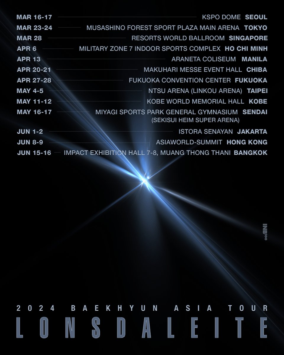 2024 BAEKHYUN <Lonsdaleite> ASIA TOUR #백현 #BAEKHYUN #Lonsdaleite #2024BAEKHYUNASIATOUR