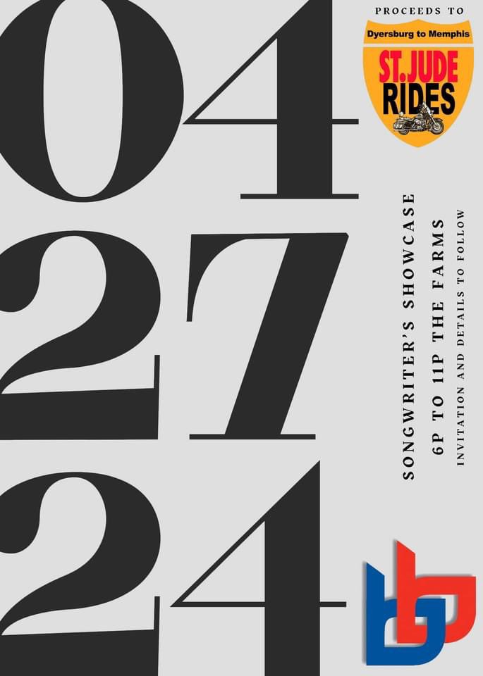 Repost: 
Our night cap Band for this year’s 🎶2024 🎶 Songwriters Showcase is Seeing Red!
🗓️ Date: Saturday April 27th 2024
⏰ Time: 6pm - 11pm
📍 Where: The Farms Golf Club
💵 A portion of the proceeds will go to:  🏍️St. Jude Dyersburg to Memphis Ride. 
This event WILL sell out!