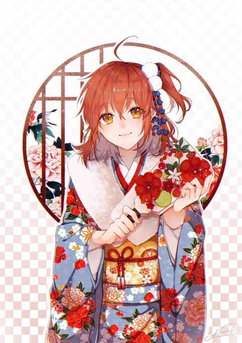 お正月に描いてる歴代ぐだ子ちゃんたち  #何だっていい過去作品を掲載するチャンスだ