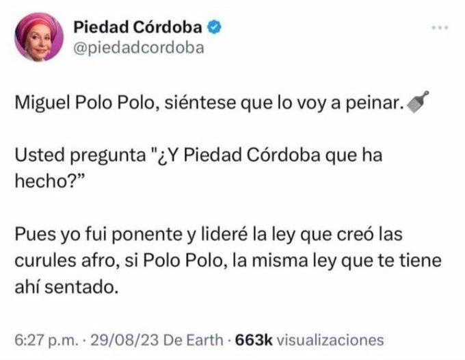 "Siéntese que lo voy a peinar"
