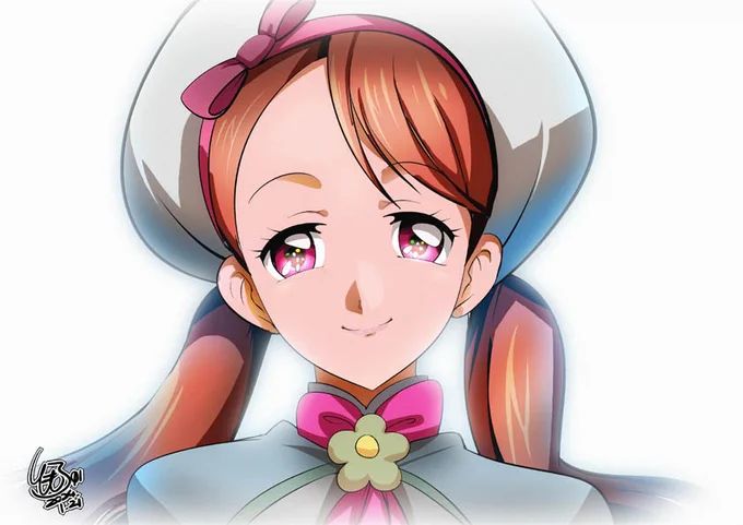 「ほら2人ともいい笑顔!キラキラパティスリーへようこそ!」 #プリキュア版深夜の真剣お絵描き60分一本勝負 【お題:キラキラ☆プリキュアアラモード】