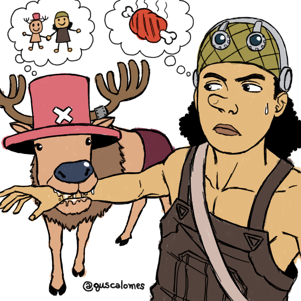 GuscaLomes's tweet photo. Melhor dupla da obra 
#ONEPIECE https://t.co/ADHnain0Od