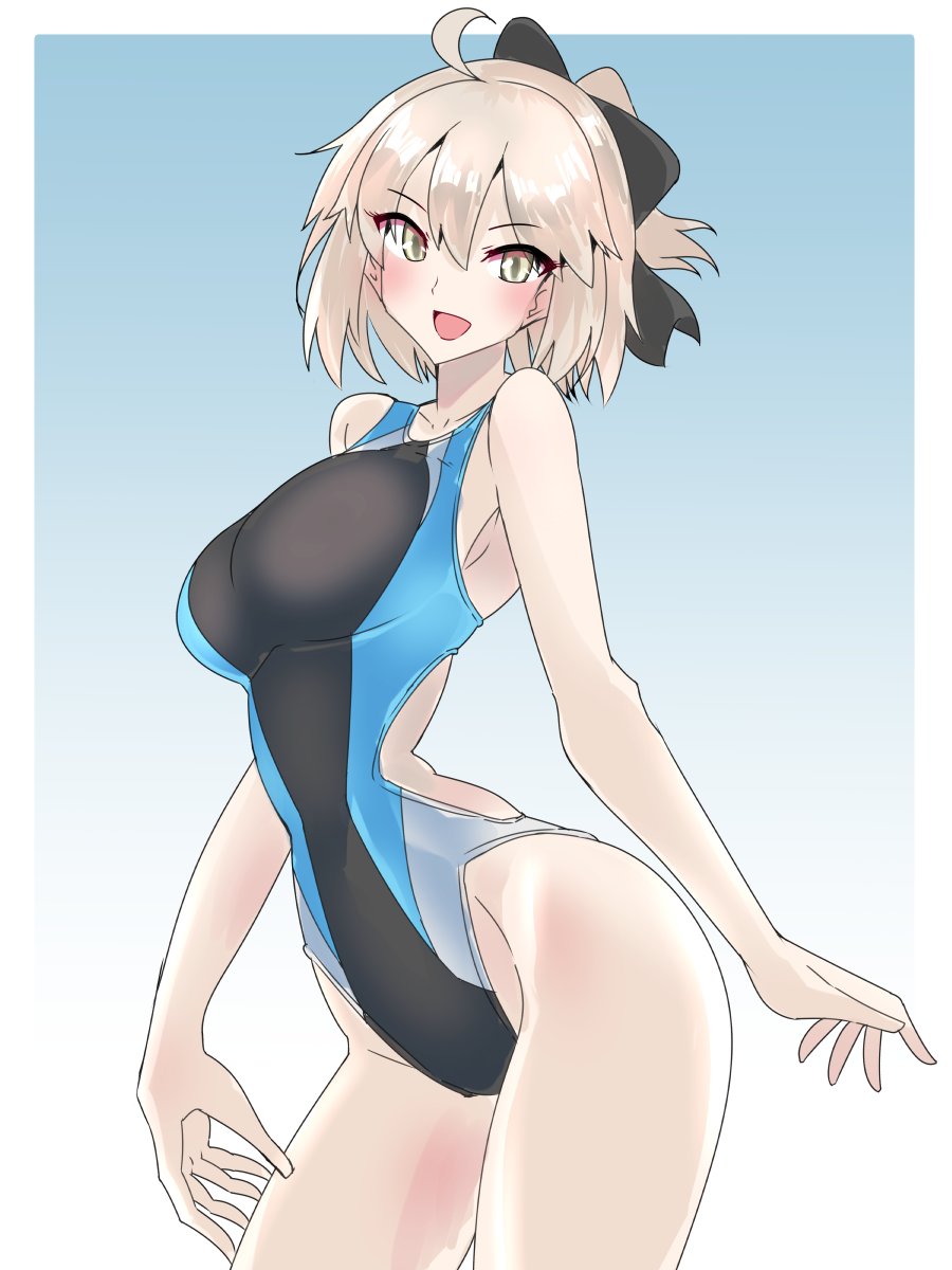 サムレムコラボで自分の中の気が高まっているところで、FGO系競泳水着を再掲。 #FGO 