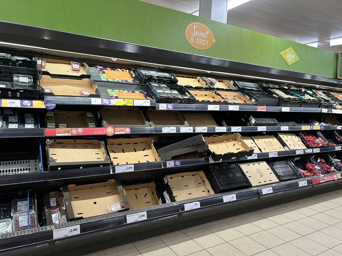 Hurray for Brexit, what a triumph it’s been! #BrexitHasFailed #foodshortages #emptyshelves