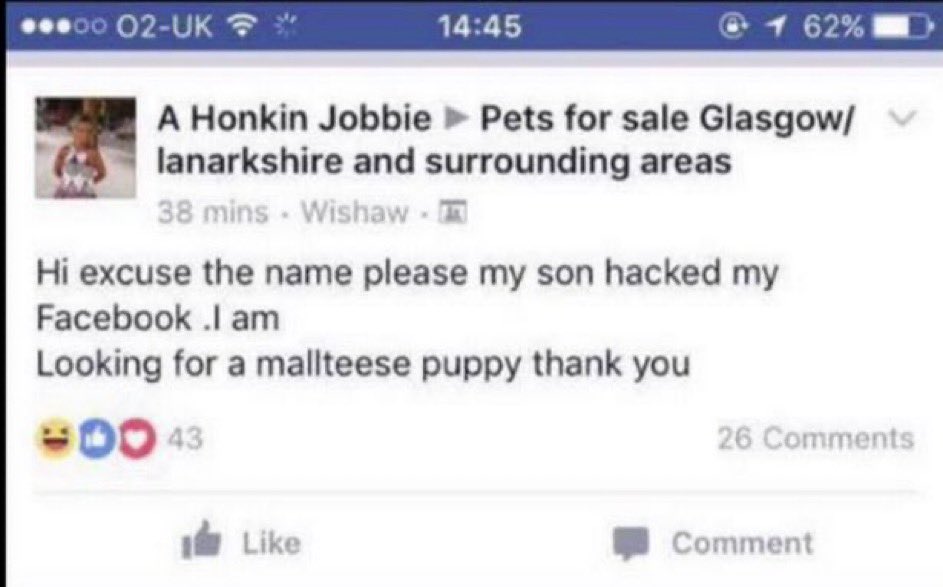 A Facebook classic 😂😂