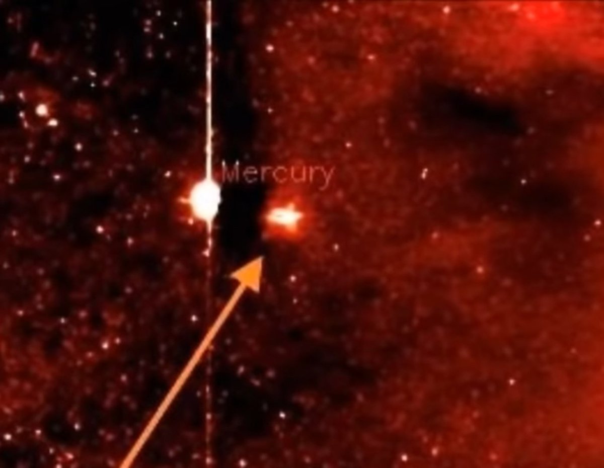 UFO13001's tweet photo. #ufo #ufotwitter #uap #uaptwitter #UFOSightings #ufology #news
 #uapx  #ufotwitters #uaptwitters
#ufos planet-sized  Alien mothership spotted near Mercury
By Nasa in 2011 .....closeup image of the mothership https://t.co/zxAgkcq7pH https://t.co/odVc38C2zh