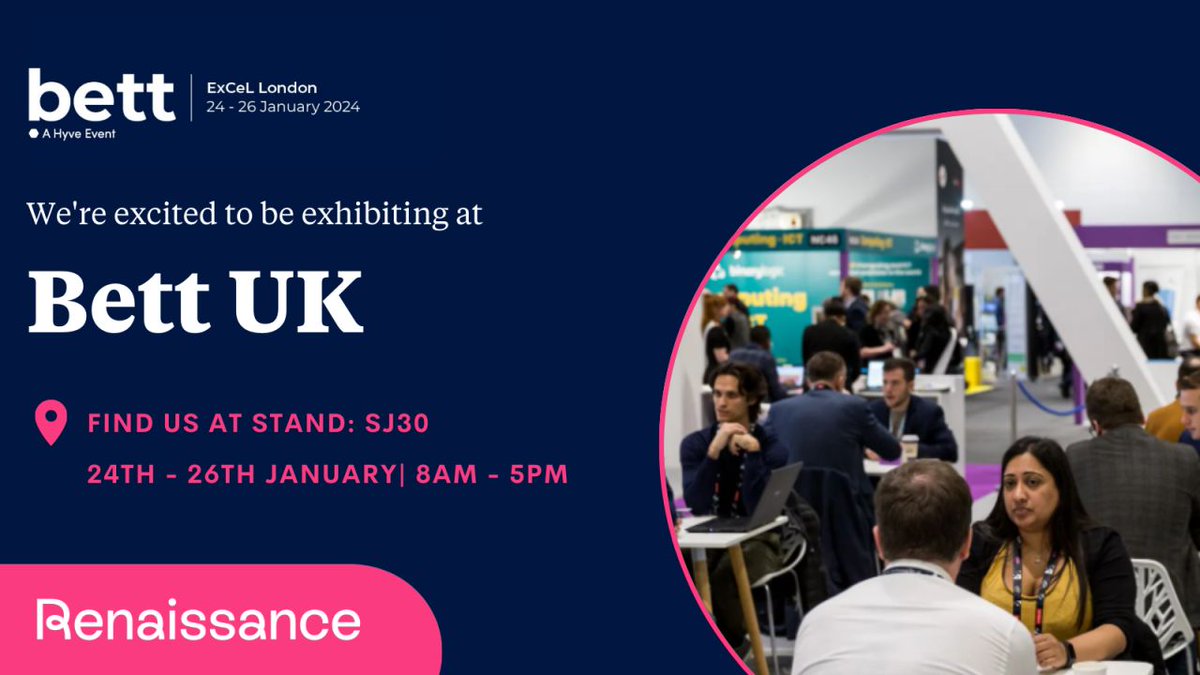 Only a couple of days left until #Bett2024! If you’re attending, make sure to visit us at stand SJ30 to learn more about our award-winning practice and assessment solutions. Catch our live demos showcasing myON in action or how Freckle can support your school’s maths curriculum.