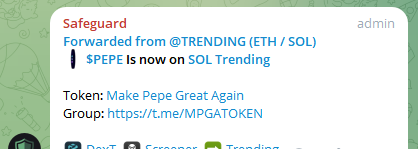 $PEPE is now on Sol Trending 🥂🐸